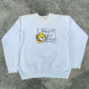 Vintage 90s Stress Funny crewneck sweatshirt